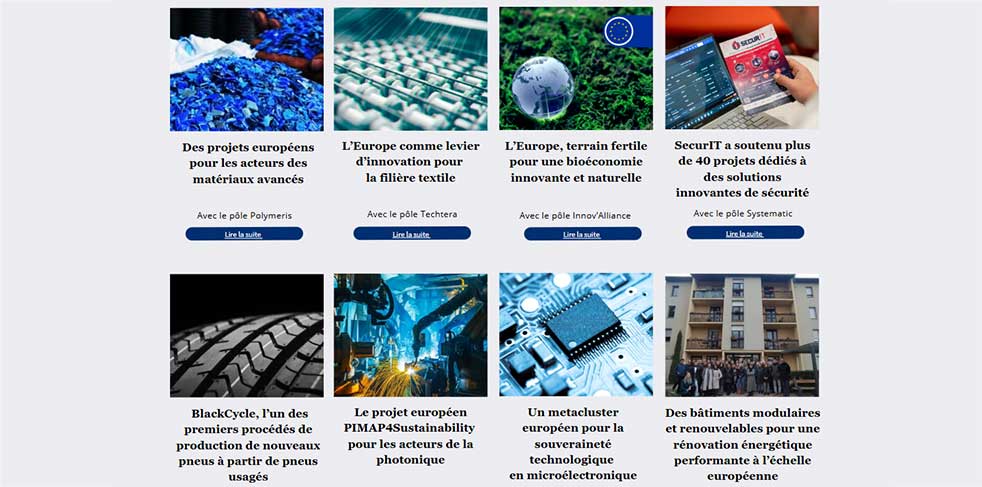 Illustration Innover ensemble pour une Europe plus compétitive : 8 projets innovants portés par les pôles de compétitivité